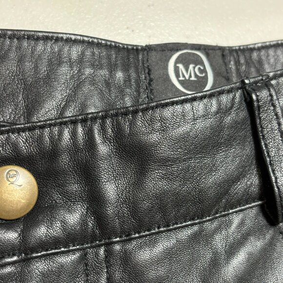 McQ by Alexander McQueen low-rise black lamb leather pants size 6 - Picture 13 of 17